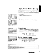 Предварительный просмотр 21 страницы Panasonic CQ-VX777EW Operating Instructions Manual