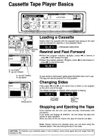 Предварительный просмотр 6 страницы Panasonic CQ1000EU - AUTO CASS/ RECEVIER Operating Instructions Manual