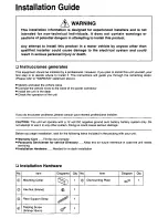 Предварительный просмотр 8 страницы Panasonic CQ1000EU - AUTO CASS/ RECEVIER Operating Instructions Manual