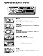 Предварительный просмотр 4 страницы Panasonic CQ2000EU - AUTO RADIO/CASSETTE Operating Instructions Manual