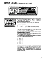 Предварительный просмотр 7 страницы Panasonic CQ2000EU - AUTO RADIO/CASSETTE Operating Instructions Manual