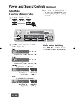 Предварительный просмотр 6 страницы Panasonic CQ2130 - CAR AUDIO Operating Instructions Manual