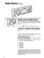 Предварительный просмотр 8 страницы Panasonic CQ2500CEU - AUTO RADIO/CASSETTE Operating Instructions Manual