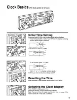 Предварительный просмотр 13 страницы Panasonic CQ2500CEU - AUTO RADIO/CASSETTE Operating Instructions Manual