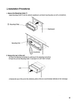 Предварительный просмотр 19 страницы Panasonic CQ2500CEU - AUTO RADIO/CASSETTE Operating Instructions Manual