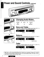 Предварительный просмотр 6 страницы Panasonic CQ2700EU - AUTO RADIO/CD DECK Operating Instructions Manual