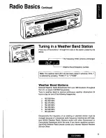 Предварительный просмотр 9 страницы Panasonic CQ2700EU - AUTO RADIO/CD DECK Operating Instructions Manual