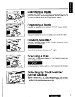 Предварительный просмотр 11 страницы Panasonic CQ2700EU - AUTO RADIO/CD DECK Operating Instructions Manual