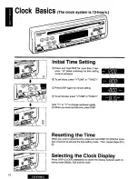 Предварительный просмотр 12 страницы Panasonic CQ2700EU - AUTO RADIO/CD DECK Operating Instructions Manual