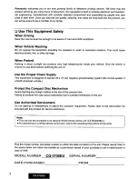 Предварительный просмотр 2 страницы Panasonic CQ3700EU - AUTO RADIO/CD PLAYER Operating Instructions Manual