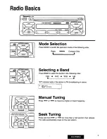 Предварительный просмотр 7 страницы Panasonic CQ3700EU - AUTO RADIO/CD PLAYER Operating Instructions Manual