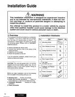 Предварительный просмотр 14 страницы Panasonic CQ3700EU - AUTO RADIO/CD PLAYER Operating Instructions Manual