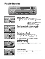 Предварительный просмотр 6 страницы Panasonic CQ4300U - AUTO RADIO/CD TRUCK Operating Instructions Manual