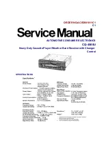 Preview for 1 page of Panasonic CQ4500U - AUTO RADIO/CD TRUCK Service Manual