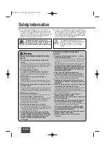 Предварительный просмотр 2 страницы Panasonic CQ5100U - AUTO RADIO/CD DECK Operating Instructions Manual