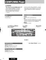 Предварительный просмотр 14 страницы Panasonic CQ5250U - AUTO RADIO/CD DECK Operating Instructions Manual