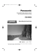 Предварительный просмотр 1 страницы Panasonic CQ5302U - CAR AUDIO Operating Instructions Manual