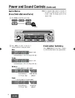 Предварительный просмотр 6 страницы Panasonic CQ5330U - CAR AUDIO Operating Instructions Manual