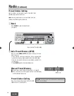 Предварительный просмотр 10 страницы Panasonic CQ5330U - CAR AUDIO Operating Instructions Manual