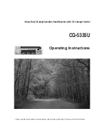 Предварительный просмотр 1 страницы Panasonic CQ5335U - AUTO RADIO/CD TRUCK Operating Instructions Manual