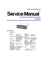 Panasonic CQ5500U - AUTO RADIO/CD TRUCK Service Manual предпросмотр