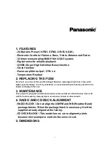 Предварительный просмотр 2 страницы Panasonic CQ5500U - AUTO RADIO/CD TRUCK Service Manual