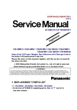 Предварительный просмотр 40 страницы Panasonic CQ5500U - AUTO RADIO/CD TRUCK Service Manual