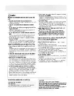 Предварительный просмотр 4 страницы Panasonic CQC1001U - AUTO RADIO/CD DECK Operating Instructions Manual