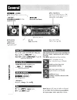 Предварительный просмотр 7 страницы Panasonic CQC1001U - AUTO RADIO/CD DECK Operating Instructions Manual