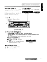 Предварительный просмотр 15 страницы Panasonic CQC1100U - AUTO RADIO/CD DECK Operating Instructions Manual