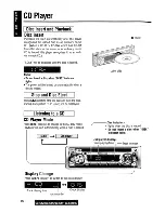 Предварительный просмотр 16 страницы Panasonic CQC1100U - AUTO RADIO/CD DECK Operating Instructions Manual