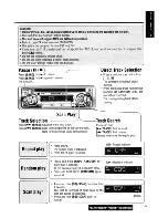 Предварительный просмотр 17 страницы Panasonic CQC1100U - AUTO RADIO/CD DECK Operating Instructions Manual