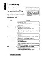 Preview for 20 page of Panasonic CQC1200U - AUTO RADIO/CD DECK Operating Instructions Manual