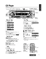 Предварительный просмотр 21 страницы Panasonic CQC1300U - AUTO RADIO/CD DECK Operating Instructions Manual