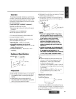 Предварительный просмотр 39 страницы Panasonic CQC1300U - AUTO RADIO/CD DECK Operating Instructions Manual