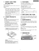 Предварительный просмотр 3 страницы Panasonic CQC1301U - AUTO RADIO/CD DECK Service Manual