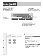 Предварительный просмотр 11 страницы Panasonic CQC1303U - AUTO RADIO/CD DECK Manual De Instrucciones