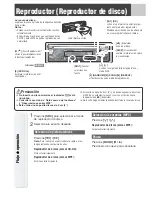 Предварительный просмотр 14 страницы Panasonic CQC1303U - AUTO RADIO/CD DECK Manual De Instrucciones