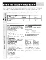 Preview for 4 page of Panasonic CQC1333U - AUTO RADIO/CD DECK Operating Instructions Manual