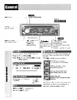 Preview for 11 page of Panasonic CQC1333U - AUTO RADIO/CD DECK Operating Instructions Manual