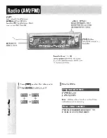 Preview for 12 page of Panasonic CQC1333U - AUTO RADIO/CD DECK Operating Instructions Manual