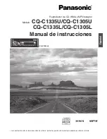 Panasonic CQC1335U - AUTO RADIO/CD DECK Manual De Instrucciones preview