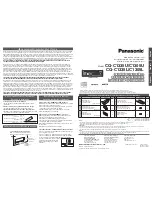 Preview for 21 page of Panasonic CQC1335U - AUTO RADIO/CD DECK Manual De Instrucciones