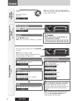 Предварительный просмотр 12 страницы Panasonic CQC300U - 50Wx4 iPod-Ready Multi-Format Car Audio Receiver Operating Instructions Manual