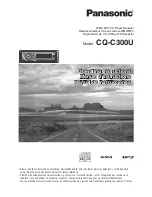 Предварительный просмотр 1 страницы Panasonic CQC300U - 50Wx4 iPod-Ready Multi-Format Car Audio... Operating Instructions Manual