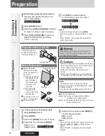 Предварительный просмотр 10 страницы Panasonic CQC300U - 50Wx4 iPod-Ready Multi-Format Car Audio... Operating Instructions Manual