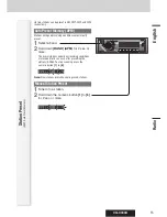 Предварительный просмотр 15 страницы Panasonic CQC300U - 50Wx4 iPod-Ready Multi-Format Car Audio... Operating Instructions Manual