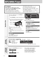 Предварительный просмотр 18 страницы Panasonic CQC300U - 50Wx4 iPod-Ready Multi-Format Car Audio... Operating Instructions Manual