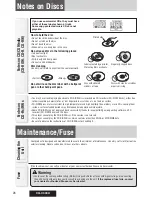 Предварительный просмотр 28 страницы Panasonic CQC300U - 50Wx4 iPod-Ready Multi-Format Car Audio... Operating Instructions Manual