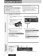 Предварительный просмотр 72 страницы Panasonic CQC300U - 50Wx4 iPod-Ready Multi-Format Car Audio... Operating Instructions Manual